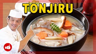 The PERFECT Pork Miso Soup Recipe  Japanese Tonjiru [upl. by Treblih518]