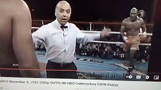 Holyfield Vs Bowe 1st knockdown of Bowes Career 🥊🥊 [upl. by Cahra93]