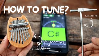 ☕ How To Tune an 8 Key Kalimba  Kalimba Guide [upl. by Ahsenak]