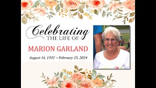 Celebrating the Life of Marion Garland Final [upl. by Nomannic]