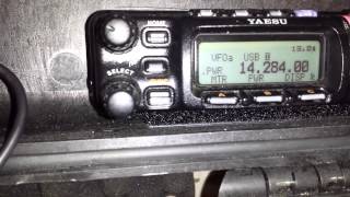 Yaesu FT857D battery mode [upl. by Chuch618]