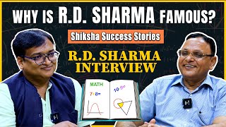 RD Sharma Interview What makes his maths 📚 books special  RD Sharma in Real Life  Part 1 [upl. by Idou]