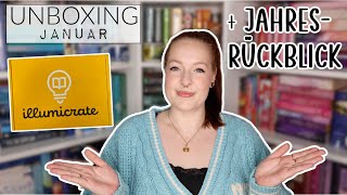 UNBOXING der JANUAR 2024 Box amp JAHRESRÜCKBLICK 2023  illumicrate  reading with Maren [upl. by Eelynnhoj]