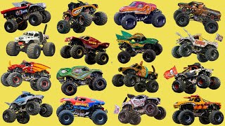 Monster Vehicles Collection  Monster Truck Collection  Monster Jam  Kids Picture Show [upl. by Lorelei704]