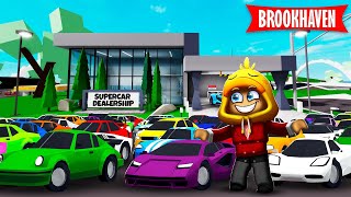 Ik OPEN Een AUTO ZAAK In Brookhaven Roblox [upl. by Herv]