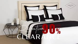 Frette relocation clearance with discounts starting from 50 to 90 [upl. by Oilla415]