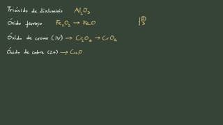 8 Formulación inorgánica Óxidos formulación y nomenclatura sistemática y tradicional [upl. by Cadell]