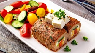 HACKBRATEN mit FETA  Low Carb [upl. by Audie]