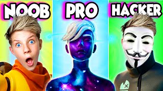 Can We Go NOOB vs PRO vs HACKER in FORTNITE Prezley [upl. by Starobin213]