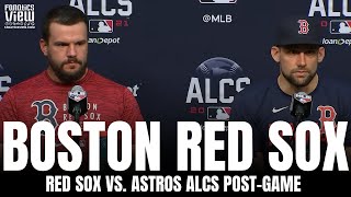 Kyle Schwarber amp Nathan Eovaldi React to Losing ALCS vs Astros Future With Boston Unexpected Run [upl. by Angy63]