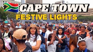 CAPE TOWN SOUTH AFRICA FESTIVE LIGHTS CRAZY MUSIC ENTERTAINMENT [upl. by Jakob]