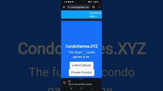 Condo games Roblox I cant play upload [upl. by Lenwood]