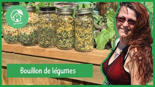 Bouillon de légumes fait de légumes déshydratés transformations et utilisations [upl. by Llehsem760]