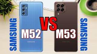 Samsung Galaxy M52 5G vs Samsung Galaxy M53 ✅ [upl. by Adnamal]