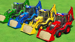 COLORFUL LOADER CHALLENGE TRANSPORTING SUGARCANE amp TANKERS WITH CAT BACKHOE LOADERS amp MAN TRUCK [upl. by Gilligan]