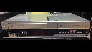 Pioneer DVRRT502 DVD recorder VCR combo [upl. by Oilerua]