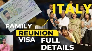 italy family reunification visa apply krke apni family ko italy mein join kr skte hainITALY FAMILY [upl. by Aikram962]