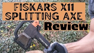 Fiskars X11 Splitting Axe Review amp Demonstration [upl. by Grekin]