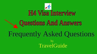 H4 Visa Interview Questions And Answers videos  H4 visa stamping latest questions with answers [upl. by Erdnoed984]