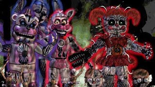 FNAF SPEED EDIT Withered Sister Location Animatronics Except Baby  Freakshow Baby V2 [upl. by Snider]