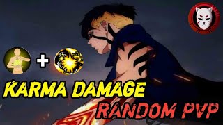 Karma talent  fire ability RANDOM PvP SHINOBI WARFARE [upl. by Eislek967]