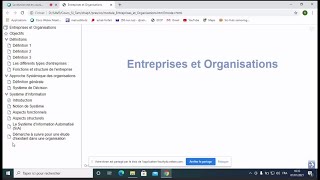 Entreprises et Organisations Cours 1 [upl. by Sandy36]