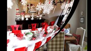 Christmas Dining Room Decoration  Room Ideas [upl. by Eloccin]