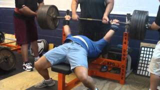 Ric Duncan  585 bench press 91711 Kingdom Power Gym [upl. by Narhet251]