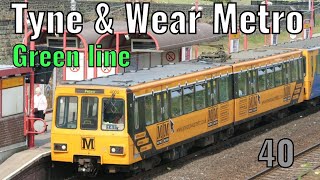 Tyne amp Wear Metro Green line  Airport to South Hylton [upl. by Sidoma]