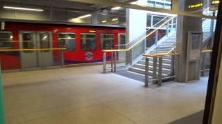 DLR train leaving Woolwich Arsenal [upl. by Shulock]