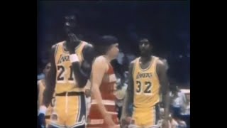 Magic Johnsons Airball Ends Lakers Season 1981 Playoffs vs Rockets [upl. by Cod582]