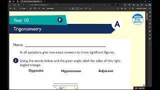 GCSE Maths Trigonometry Tiktok Live 2024 August 2024 Summer Holiday TIKTOK LIVE 2024 [upl. by Nalyac970]