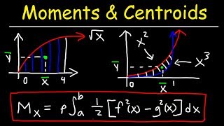 Moment Center of Mass and Centroid  Calculus Problems [upl. by Eeryt]