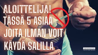 Aloittelija tässä 5 asiaa joita ilman voit käydä salilla [upl. by Lundin22]