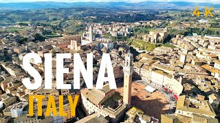 Autumn in Siena Tuscany Italy  Aerial drone footage  4k [upl. by Anived493]