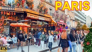 Paris France 🇫🇷  Paris November 2024 Christmas Preparations Paris Walk 🎄 With Captions [upl. by Chace]