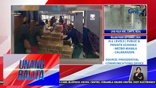 DSWD – Sapat nag relief supplies para sa mga naapektuhan ng Bagyong Enteng  Unang Balita [upl. by Enialem]