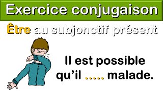 Subjonctif présent français  Exercice avec le verbe être [upl. by Nevad]