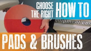 Floor Scrubbers  How to Choose the Right Pads and Brushes [upl. by Ah902]