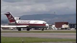 Amazing Sound Boeing B727100 Aerosucre HK727 [upl. by Skutchan]