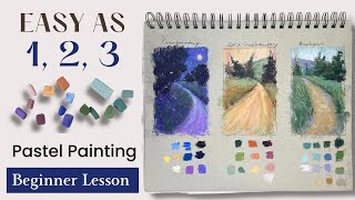 EASY as 1 2 3  Beginner Soft Pastel Tutorial [upl. by Jaquenette]