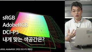 sRGB AdobeRGB DCIP3 색공간을 알아보자 [upl. by Renrag908]