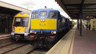 NIR 111 Class loco 113  Ballast Train  Antrim 17517 [upl. by Hussein521]