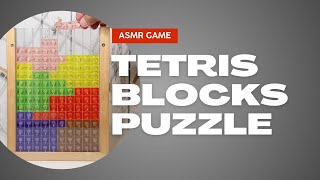 SATISFYING ASMR GAME TETRIS BLOCKS COLORFUL [upl. by Aicnelav166]