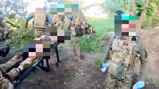 Ukraine GoPro  Casualty Collection Point After Assault [upl. by Dorrej343]