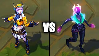 Soul Fighter Lux vs Empyrean Lux Skins Comparison League of Legends [upl. by Cosenza749]