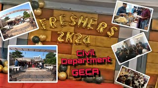 Freshers party 2024GECA Civil Department Government College of engineering Aurangabadfreshers [upl. by Martel]