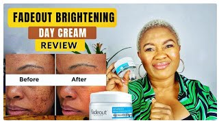 FADEOUT BRIGHTENING DAY CREAM SPF 20 ESTHETICIAN REVIEW [upl. by Cusick831]