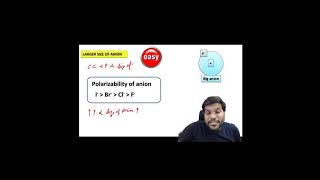 Larger Size Of ANION FAJANS RULE Chemical Bonding Class 11 Chemistry by arvind arora sir [upl. by Lotz108]