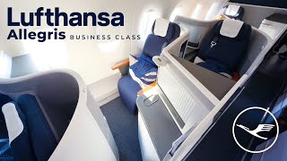 Lufthansas NEW ALLEGRIS Business Class  Privacy Window Seat  Review [upl. by Hekking]